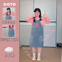 背带裤 S 小个子大码女装夏季轻熟小香风法式赫本风温柔盐系胖MM牛仔背带裙
