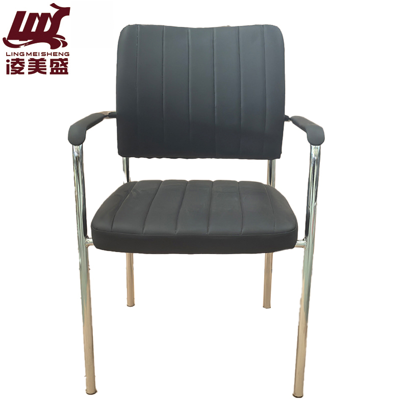 凌美盛 四腿椅皮面会议椅 LMS-186/把高清大图