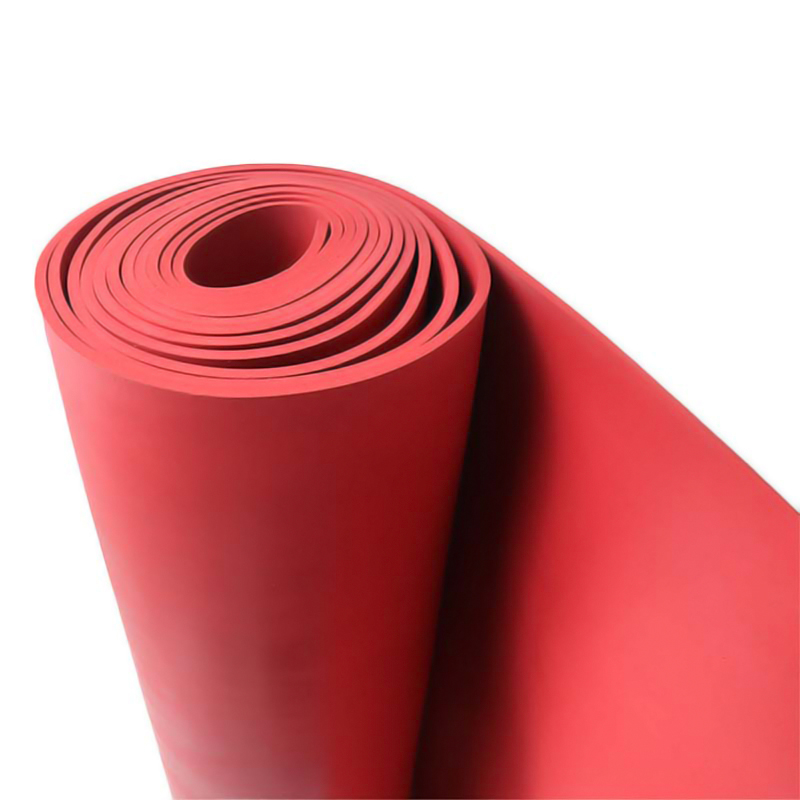 典虎 绝缘橡胶垫 红色10mm*1m*5m 卷高清大图