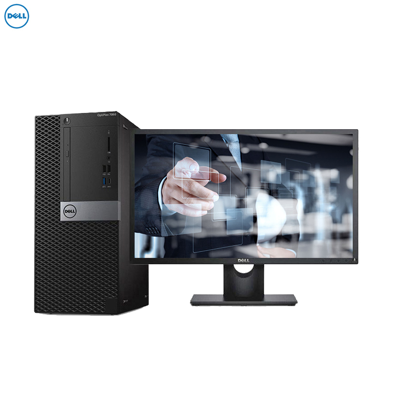 戴尔(DELL) OptiPlex 7060MT台式电脑 23.8寸(i5-8500 8G 1TK 2G独显 Win10高清大图