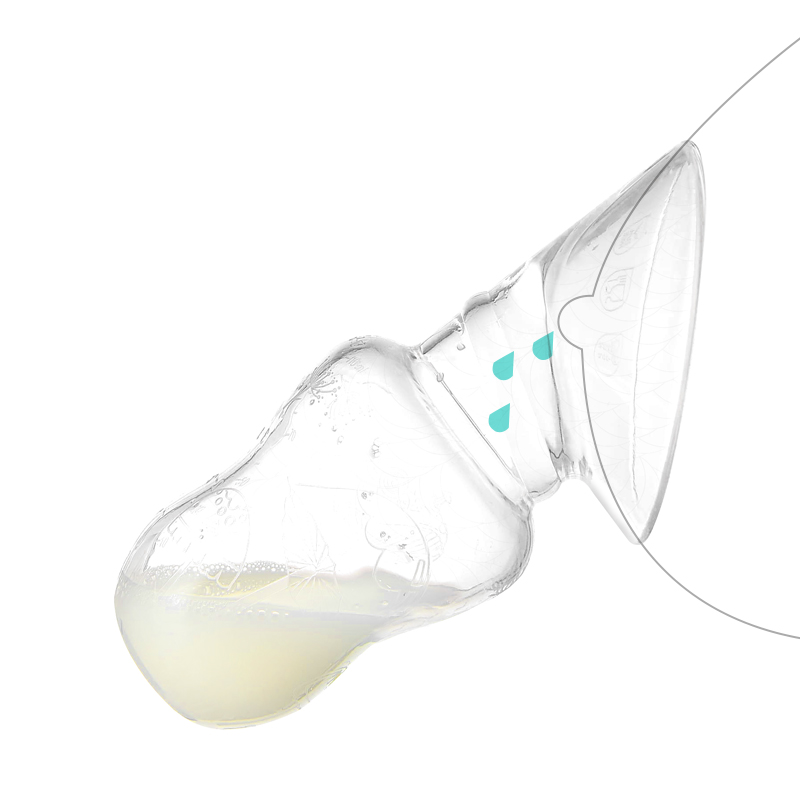 新贝吸奶器手动吸力大母乳收集器硅胶集奶神器产妇接奶集乳器8755高清大图