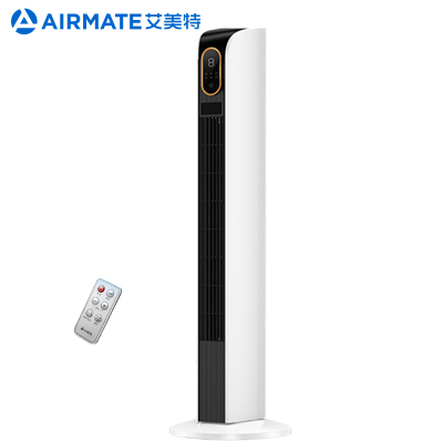 艾美特(Airmate) 家用智能遥控定时电风扇CT-R12 遥控塔扇卧室节能低噪摇头无叶落地扇家用塔式三档风量