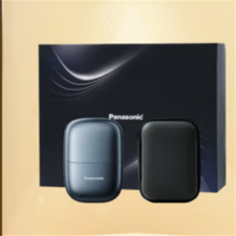 松下(Panasonic)剃须刀ES-CM21蓝色剃须刀电动刮胡刀小方盒mini便携款进口往复式