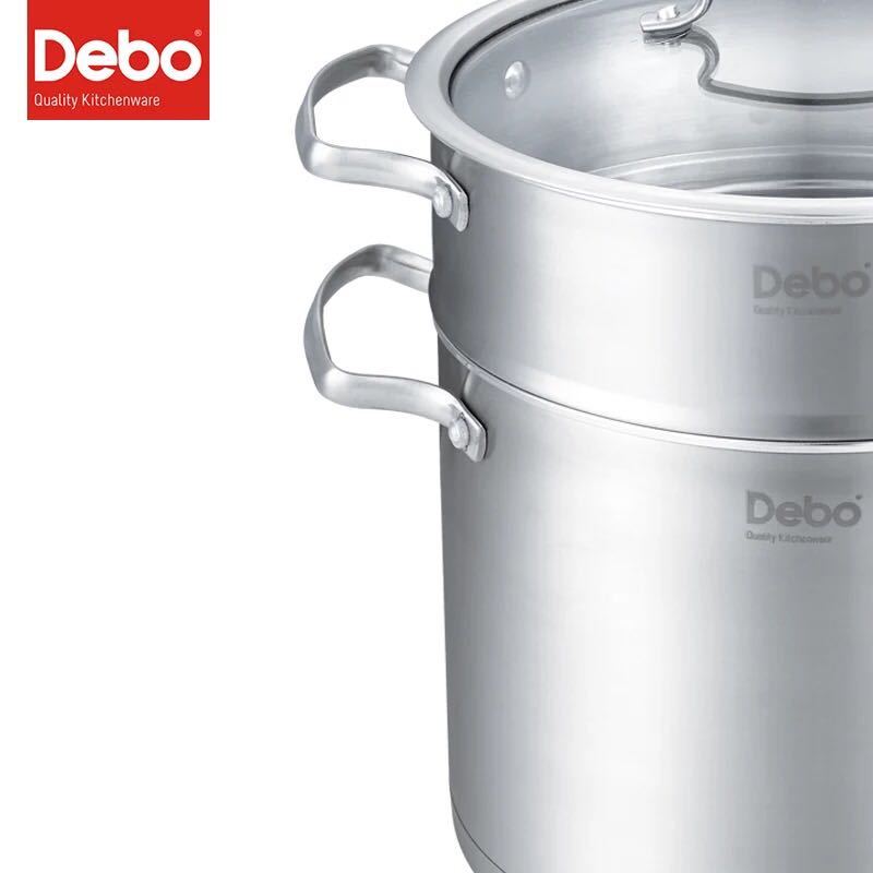 德铂(Debo)厨具哈根堡DEP-208不锈钢加厚复合底蒸锅