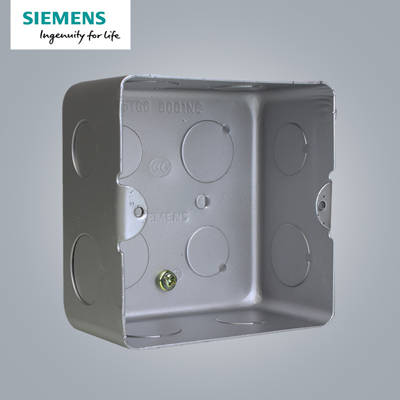 西门子（SIEMENS）开关插座 金属暗装地插底盒 高强度型5TG00001NC