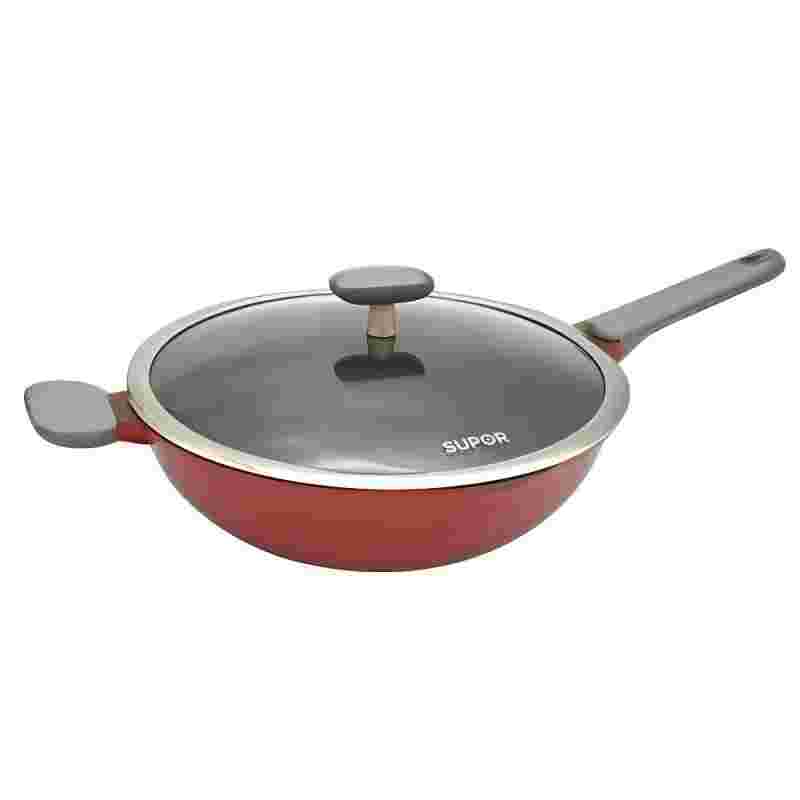 苏泊尔(SUPOR)不粘锅 火红点钛磨力炒锅家用不沾锅煎炒锅燃气灶电磁炉炒菜锅 NC30WA3
