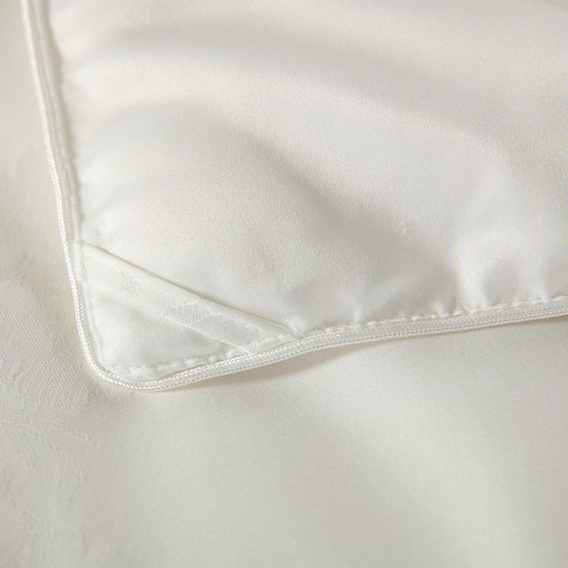 梦洁家纺 60天丝提花纤维蚕丝复合四季被:银海生花 200*230cm 1150g高清大图