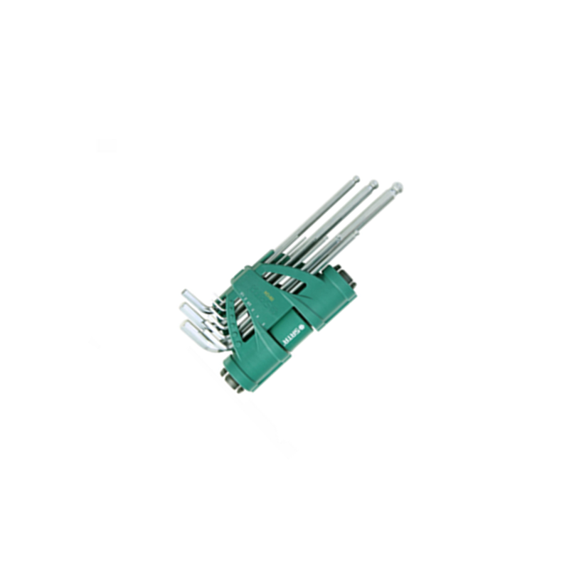 世达(SATA) 9件套增力型公制加长球头内六角扳手 09124 货期5-10天