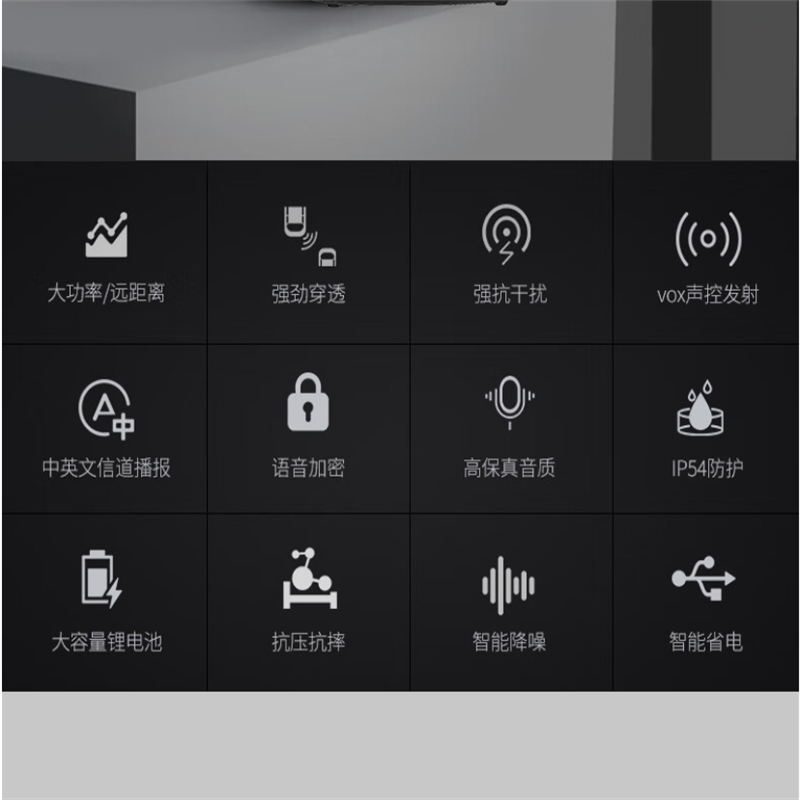 泛腾 对讲机 Max1000 国产全自主 大功率远距离超长待机 民用商用专业无线手台
