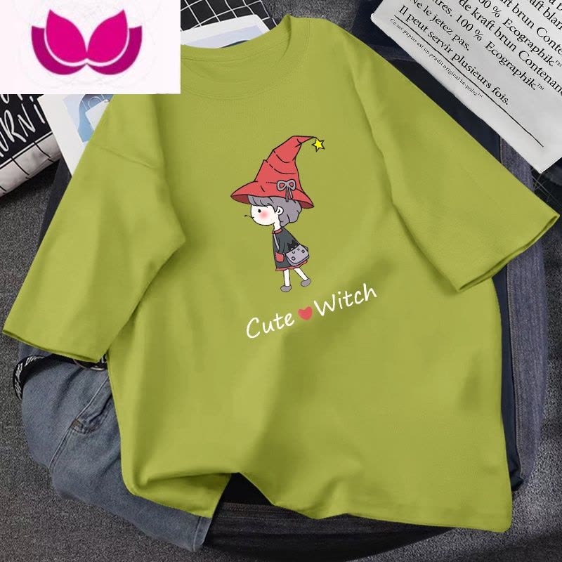 七斓t恤女2023年新款短袖夏装网红宽松韩版百搭白色t恤上衣少女潮ins图片