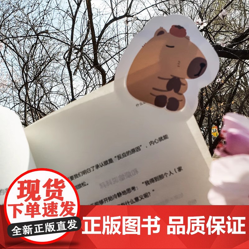 正版卡皮巴拉不烦恼 如何像水豚一样远离内耗 平稳心态拒绝内耗保持优雅不卷不愁生活无忧快乐就是哈哈哈减压焦虑心理学高清大图