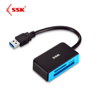 飚王(SSK)SCRM330多功能合一读卡器 USB3.0高速读写 支持TF/SD/CF