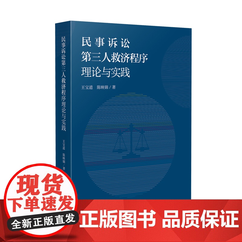正版 民事诉讼第三人救济程序理论与实践 王宝道 陈映锦 著 人民法院出版社 9787510934124高清大图