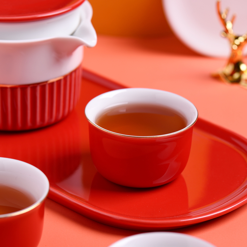 唯都 W-H14尚品红韵茶具套装高清大图