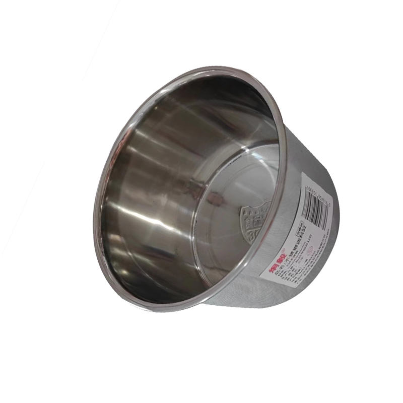 炯毅 不锈钢调料罐调味盒味盅猪油罐厨房料缸圆形调味盒打蛋盆辣椒罐家用调味罐 不锈钢调料缸 16cm 个高清大图