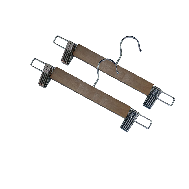 炯毅 衣架 裤架裤夹衣架无痕防滑晾衣架裤裙夹衣挂衣柜收纳 裤夹 实木高清大图