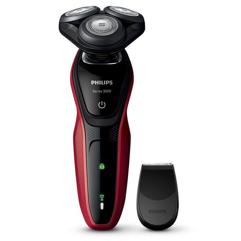 飞利浦(Philips)电动剃须刀S5078/04(S5000系列S5079 S508 充电;有线电源 三刀头全身水洗