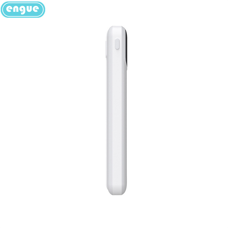 engue恩谷 锂聚合物带线数显移动电源EG-LP18快充白色高清大图