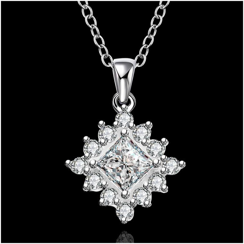 N582 Women Silver Necklace 镀925纯银女项链日韩版锁骨链潮人送女朋友七夕情人节礼物