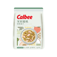 Calbee/卡乐比烘焙燕麦片茉莉蜜桃味387g热冲营养早餐代餐