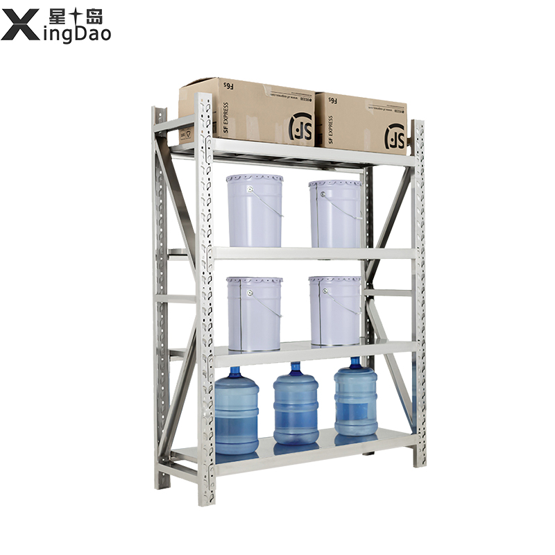 星岛不锈钢货架仓库商用家用厨房多层重型仓储货架不锈钢置物架2.0米货架高清大图