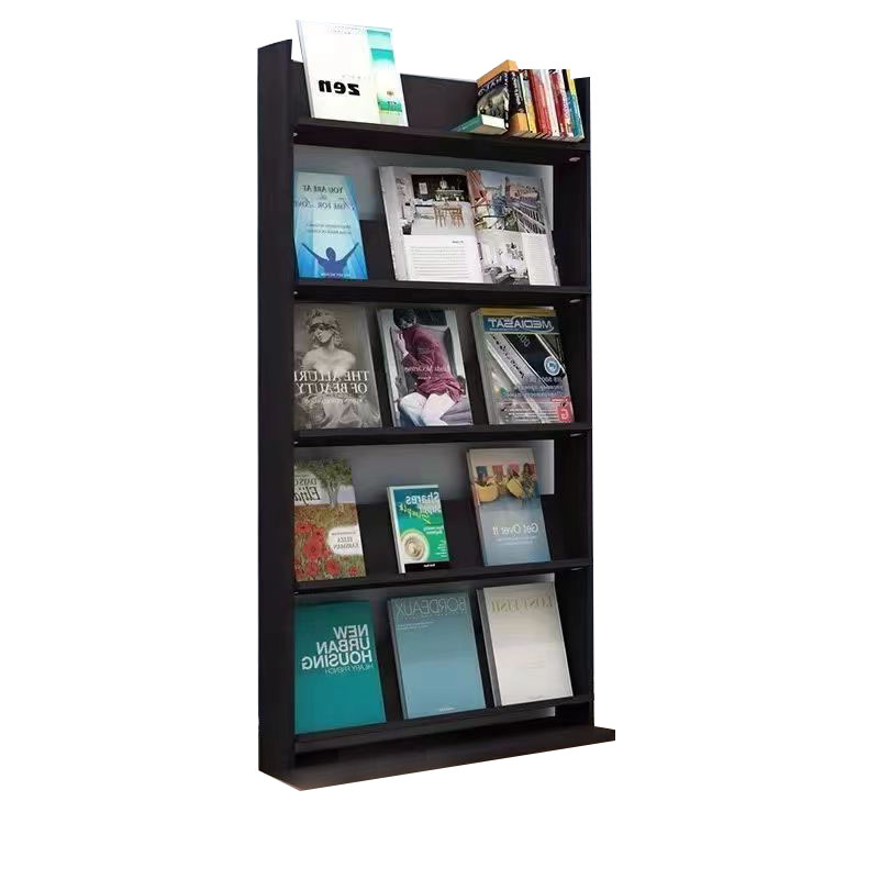 创世人 落地式木质书柜书报架资料宣传展示架高清大图