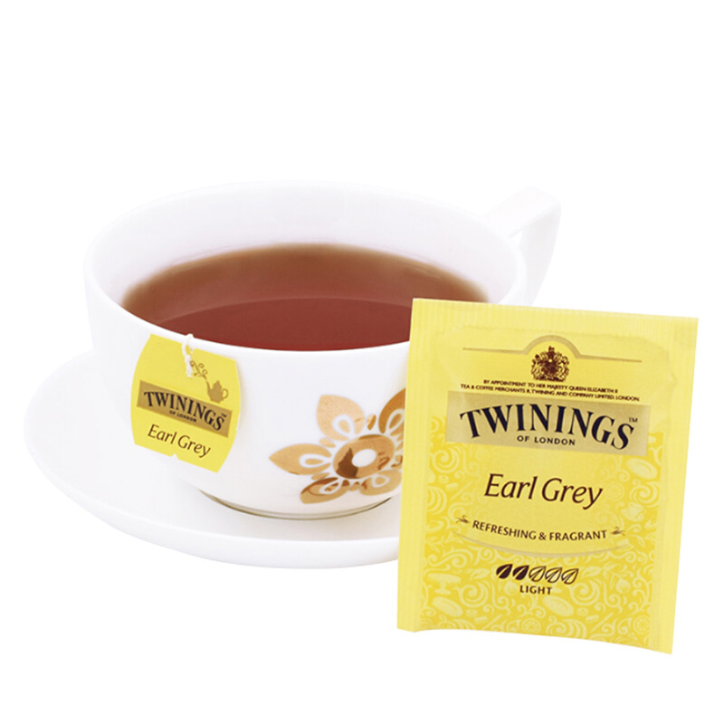 进口 Twinings/川宁 豪门伯爵茶25袋装 茶叶包 冲饮