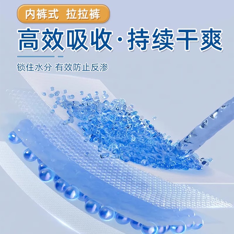 诚人成人拉拉裤一次性老人用尿不湿男女士内裤式纸尿裤产妇拉拉裤高清大图