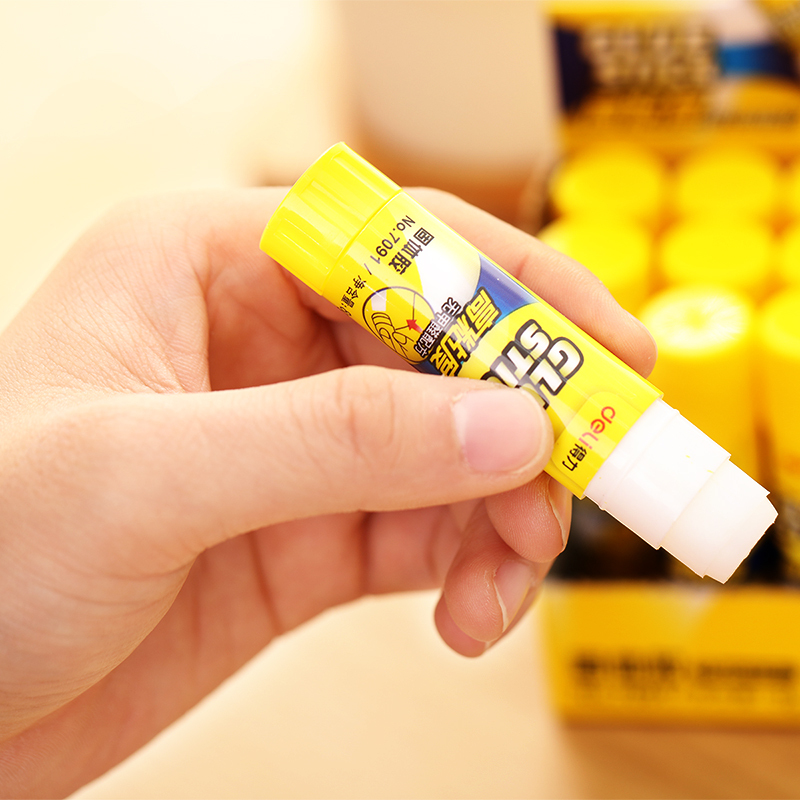 得力(deli)7091固体胶 24只8g胶棒强力胶学生用品diy饰品手工制作 高粘度粘性强财务办公 幼儿园儿童手工课