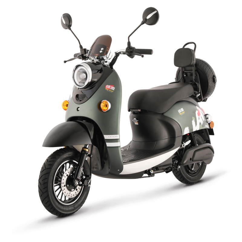 绿源luyuan小龟王电动车mh5成人男女电瓶车60v双人踏板长跑电动轻便