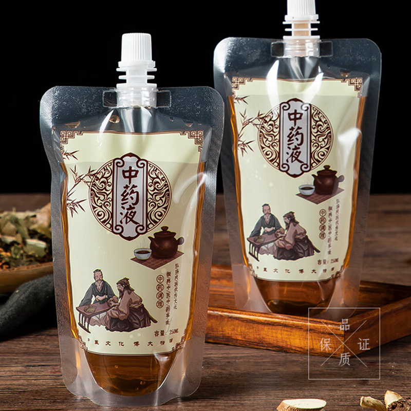 MAXCOOK美厨包装袋250ml*50只装饮料凉茶密封吸嘴赠灌装工具MCPJ6029高清大图
