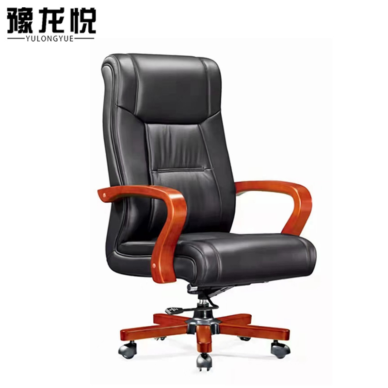 豫龙悦老板椅皮椅高清大图