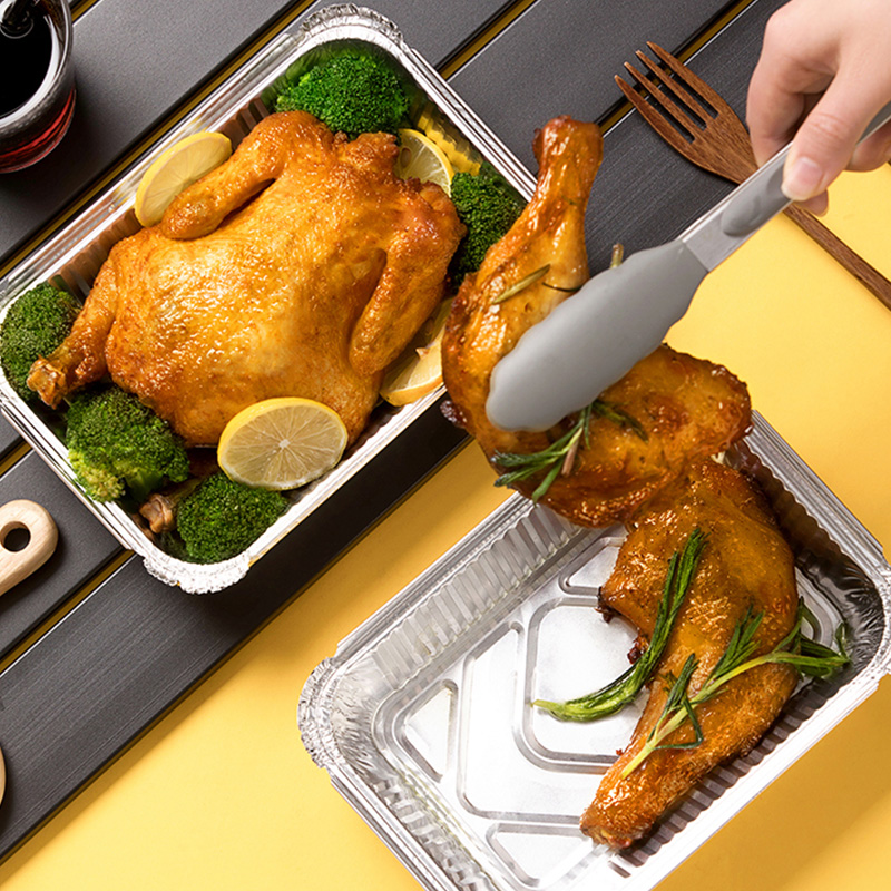 茶花铝箔纸一次性餐盒食品级锡纸防水防油不粘不漏330002高清大图
