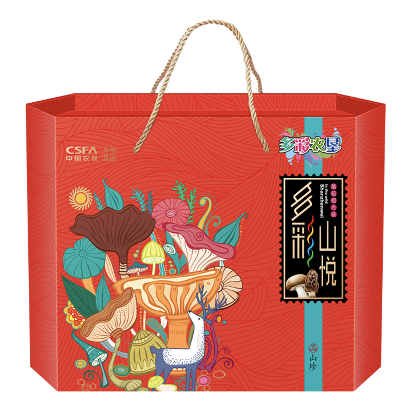 中垦优选干菌菌类礼盒山珍礼盒南北干货 多彩山悦648g 礼盒礼品福利