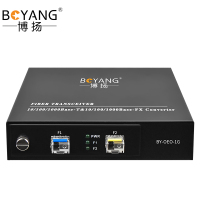 博扬 OEO光纤放大器 千兆光纤中继器延长器 单多模/波长转换器1.25/2.5G可用SFP口不含模块BY-OEO-1G