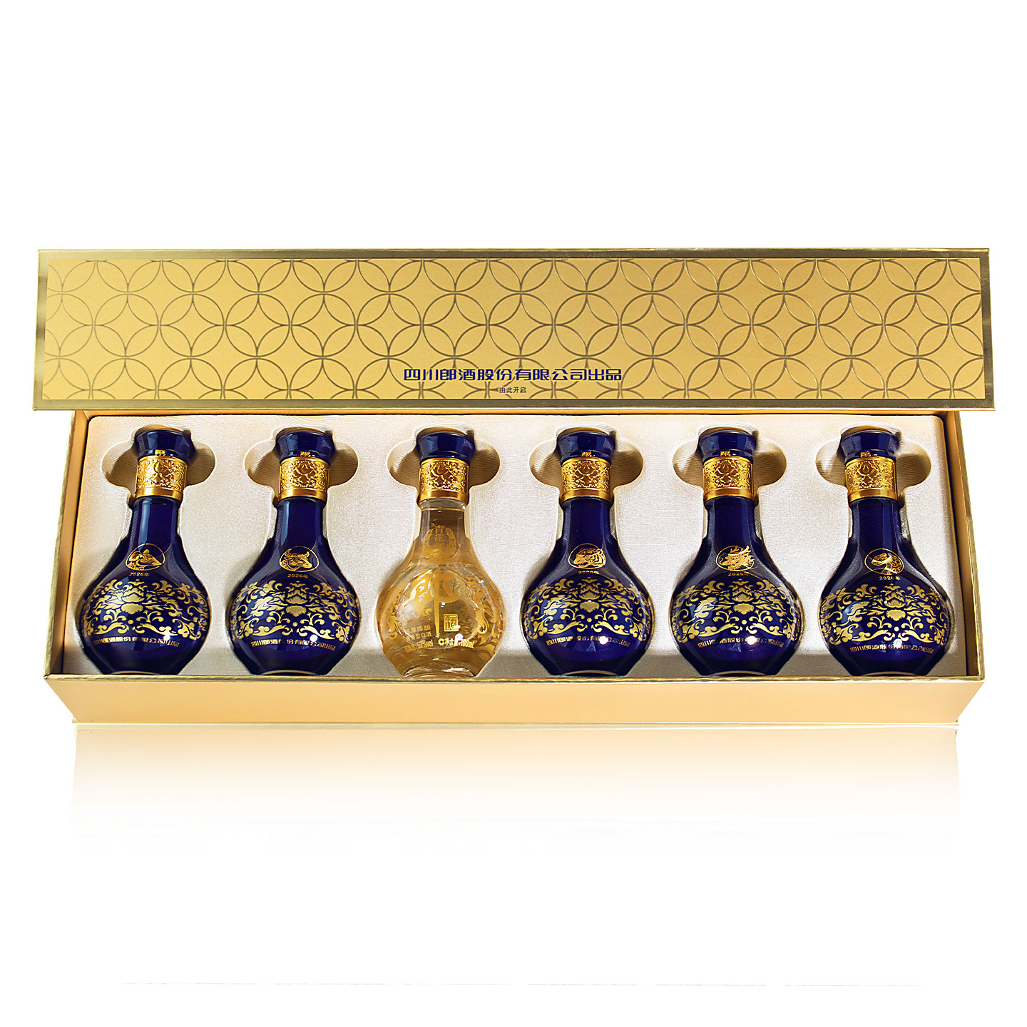 郎酒 青花郎53度生肖小酒礼盒100ml*6 酱香型白酒