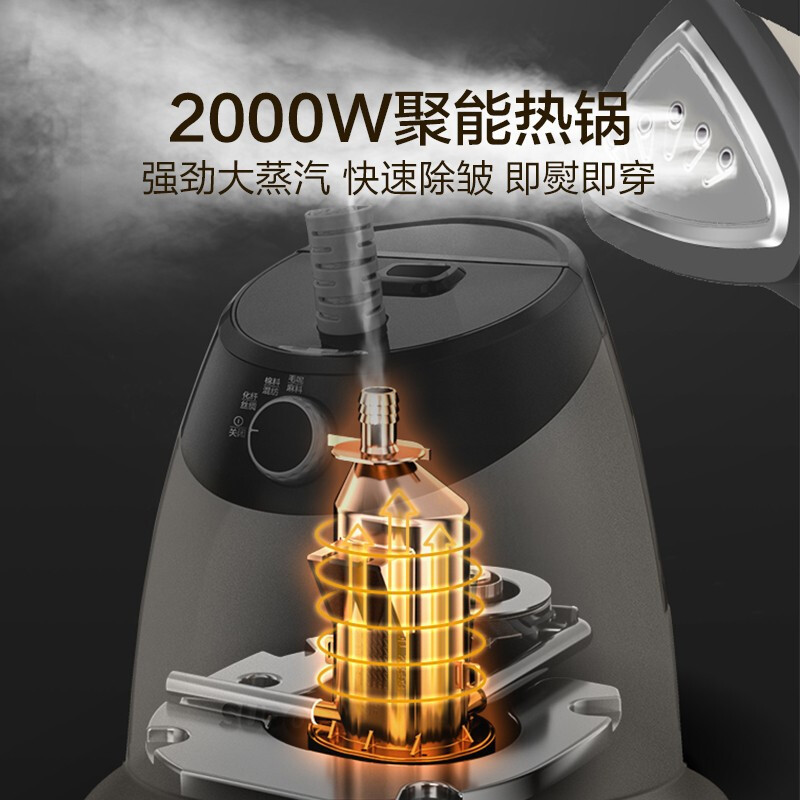 苏泊尔(SUPOR)挂烫机家用 熨斗 蒸汽挂烫机2000W强劲蒸汽多档调节 智能烫衣服电熨斗带熨烫板 GT19AP-20高清大图