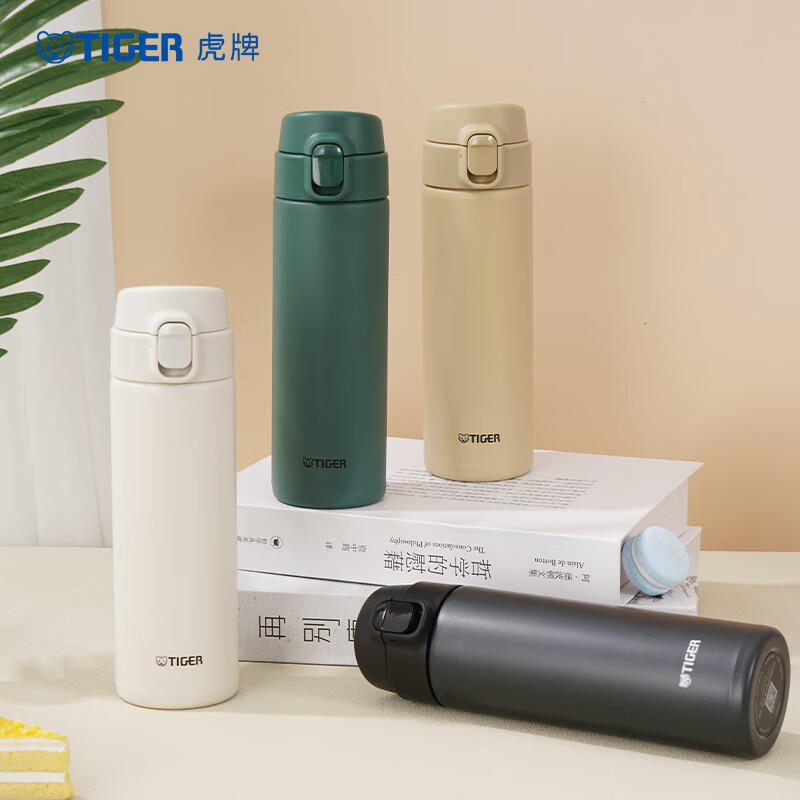 虎牌（TIGER）轻量型不锈钢真空保温杯不锈钢真空一键开启弹盖杯MOY-A48C 480ml高清大图