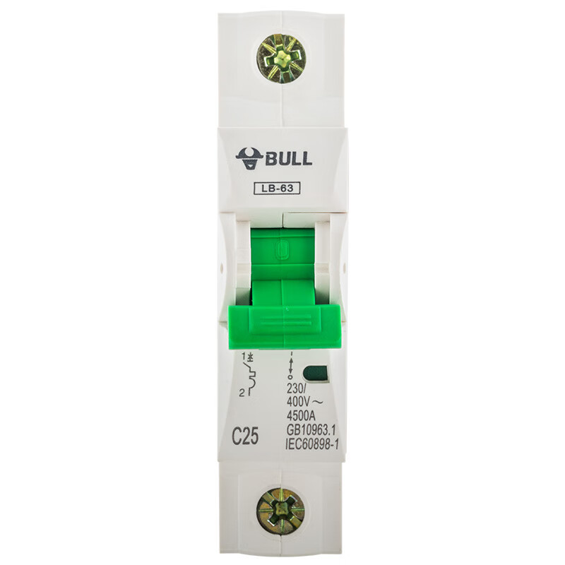 公牛电器空气开关LB5-63a/50A-1P/C型断路器230/400V