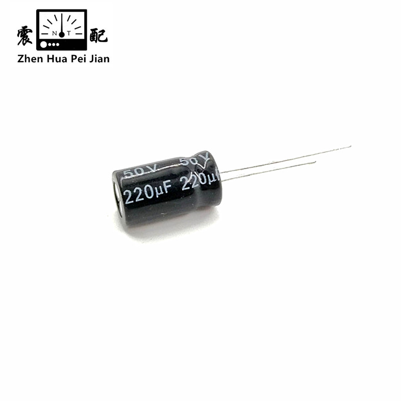 震配 正容量铝电解电容器 CD10/CD11/50V220μF(16V25V35V63V备注) 只高清大图