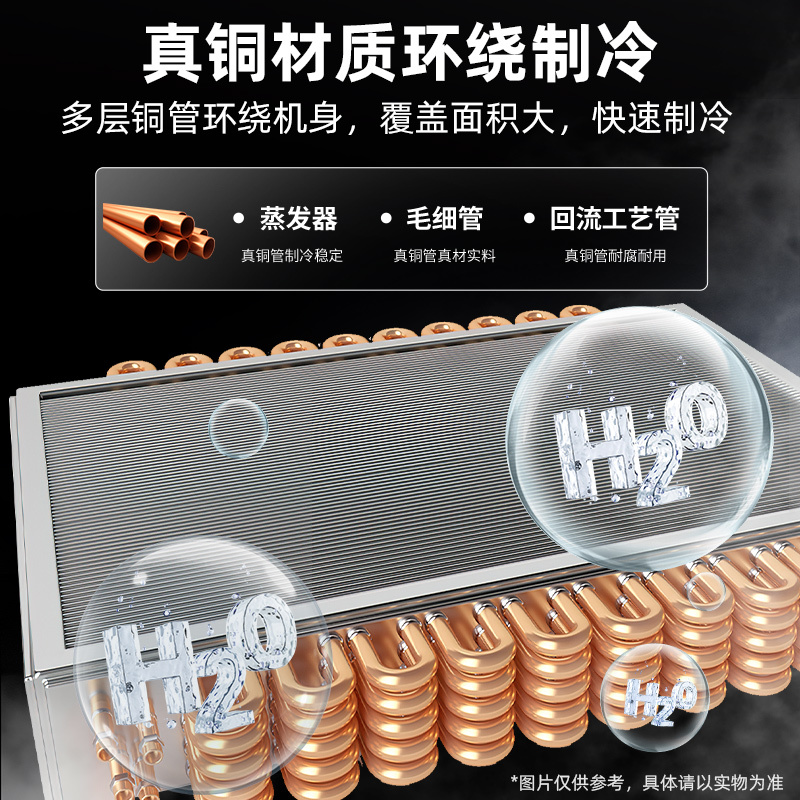 星星优品(XINGX·YOUPIN)展示柜冷藏保鲜商用立式水果蔬菜饮料大容量[双门冷藏]全铜管BC-1000TA