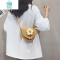 BANGDOU草编包包女2024新款ins百搭花朵藤编水桶包沙滩编织单肩斜挎小包