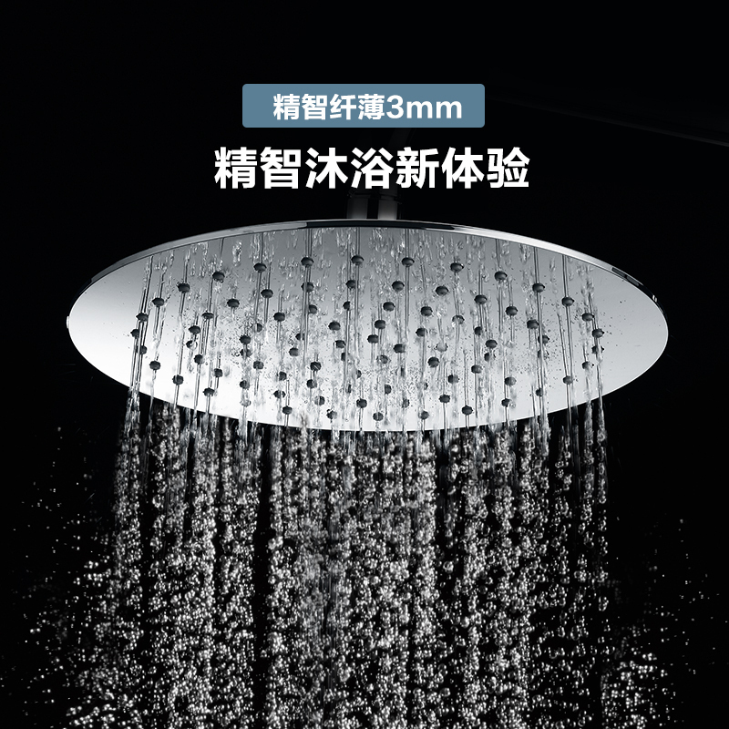 摩恩(MOEN)CarefreePlus恒温花洒带置物台卫浴花洒淋浴花洒套装家用淋浴70321