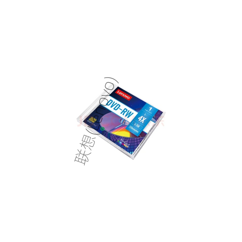 联想 DVD-RW刻录盘 4.7GB 台产档案系列 4速 盒装高清大图