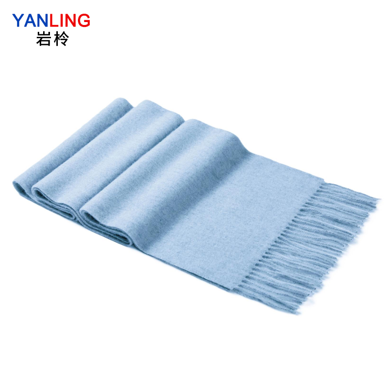岩柃保暖户外多功能防风围巾超柔加厚时尚设计亮眼潮流单品 1405湖蓝色