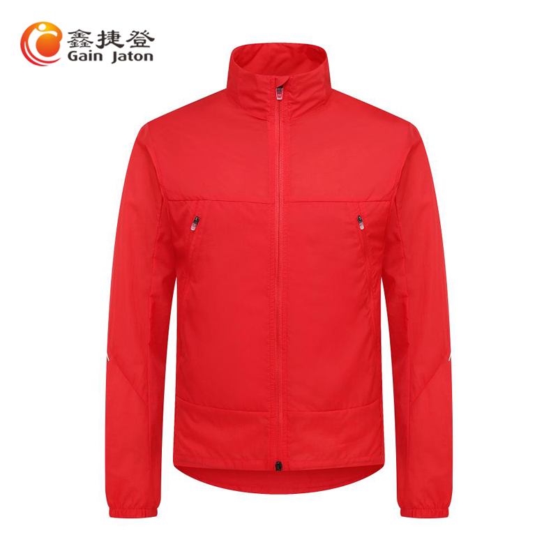鑫捷登 男女款立领骑行服外套AGRY-LYK777 中国红 XL