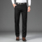 高档加厚含羊毛男士休闲裤子直筒大码商务绅士秋冬加绒长裤西裤