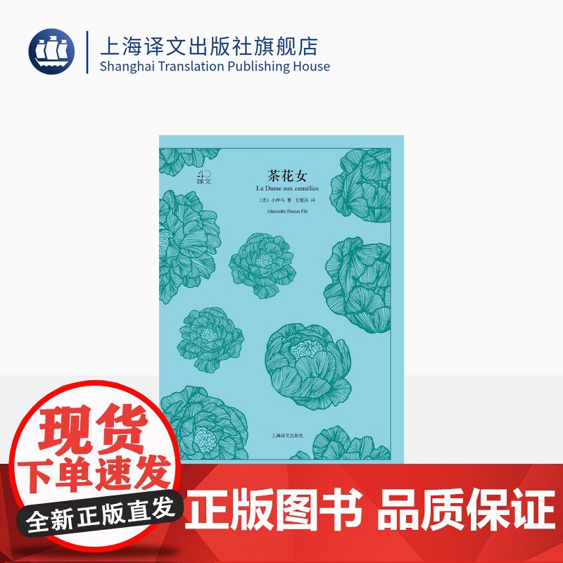 茶花女 [法]小仲马 王振孙译 译文40系列 全译本原著 中学生课外读物 中外名家小说经典文学 世界经典名著 上海译文高清大图