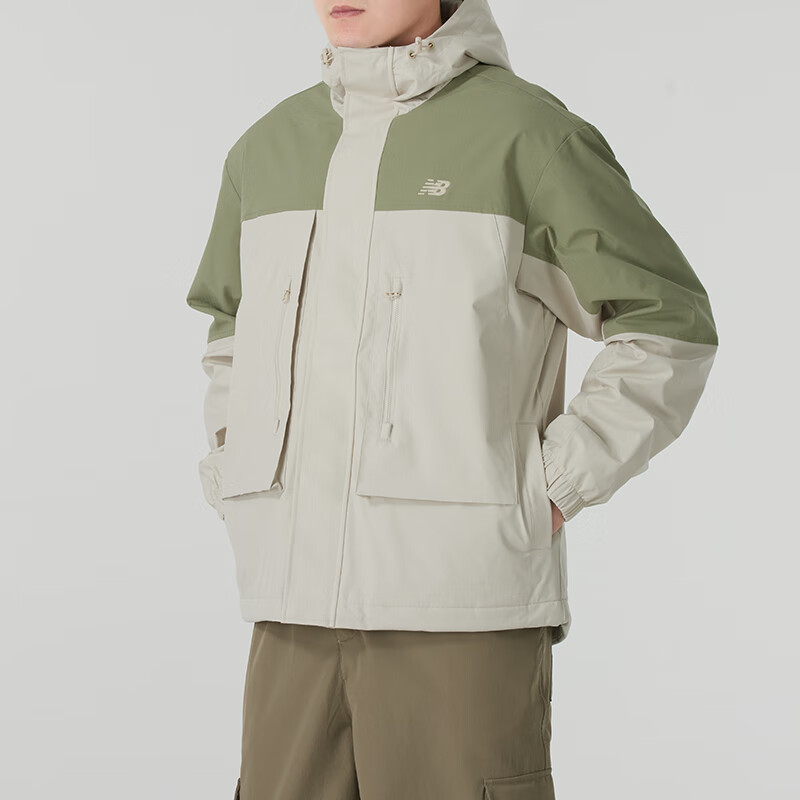 NEW BALANCE男装2025夏季新款加绒保暖运动服潮流时尚休闲连帽夹克外套