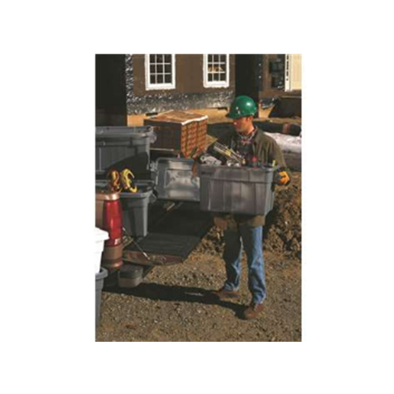 乐柏美 Rubbermaid BRUTE大型搬运箱(连盖)灰色75.7L高清大图